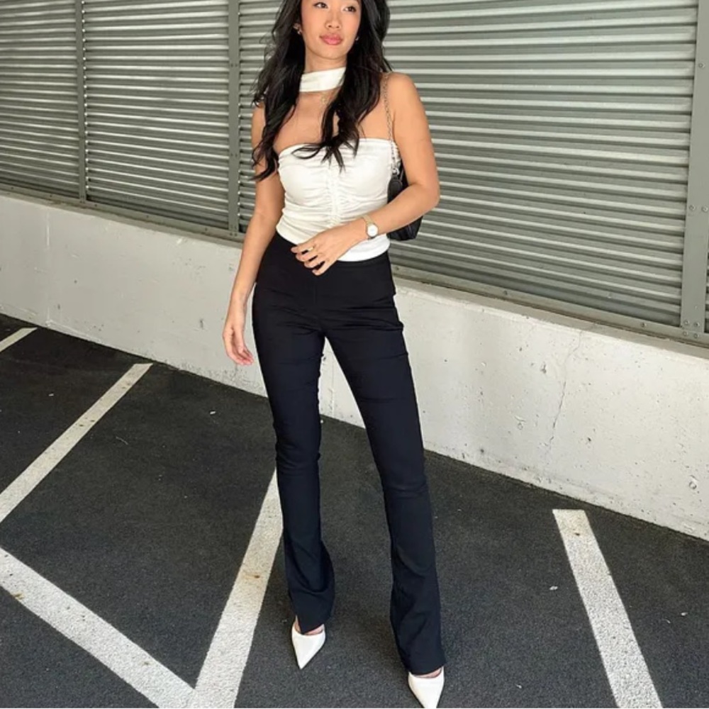 NA-KD Slim-fit Super Stretch Slit Pants NWT